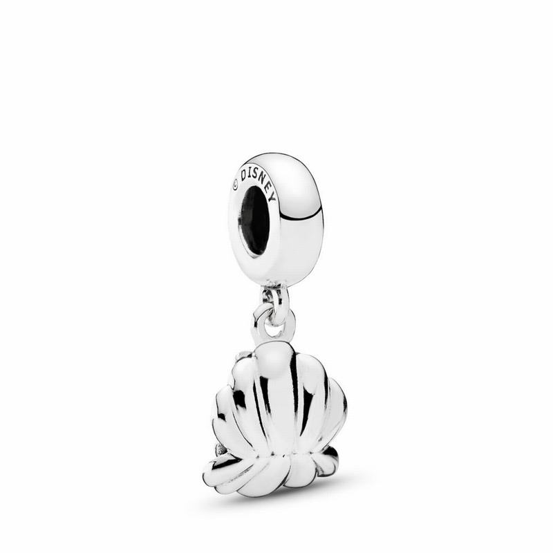 Pandora Disneyr Ariel & Sea Shell Dangle Charm - Sterling Silver/Enamel/Green - Canada | BG8743GQ